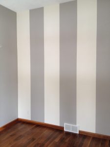 Residential Painting Interior two toned wall